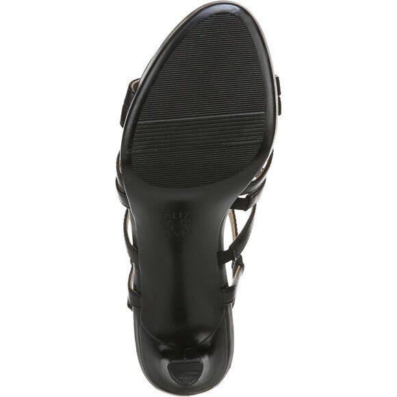 Naturalizer Womens Black Synthetic Open Rounded Toe Slingback Baylor Sandal - Picture 4 of 9